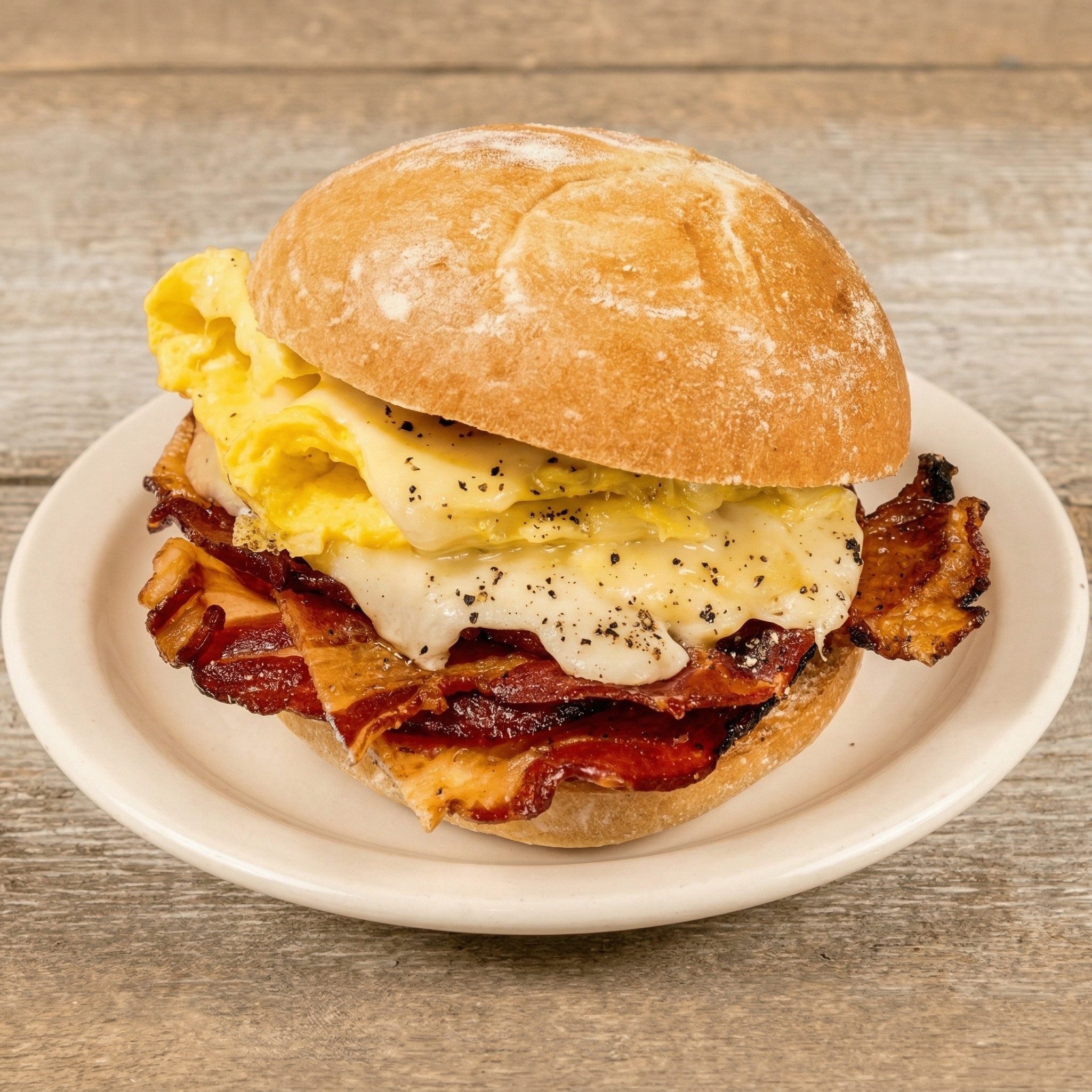 Egg and Cheese on Roll.