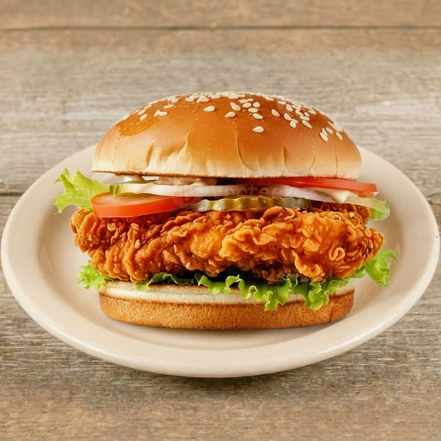 Spicy Chicken Burger.