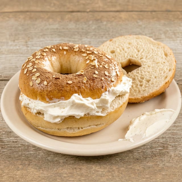 Classic Cream Cheese Bagel.