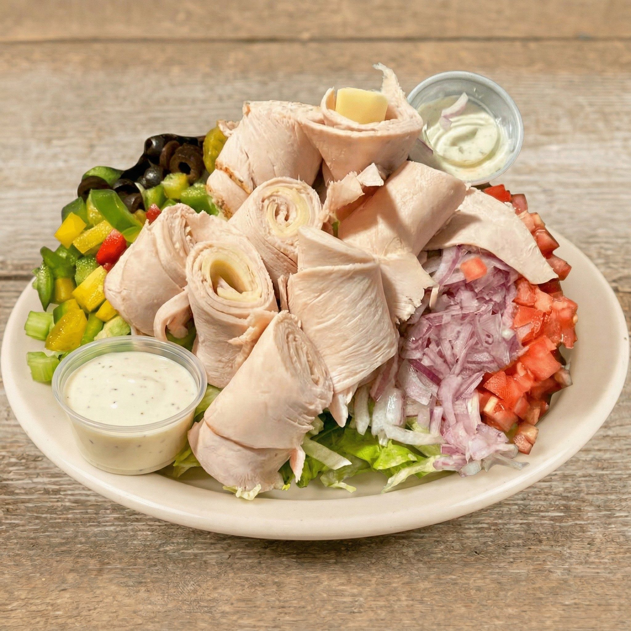 Turkey & Cheese Salad.