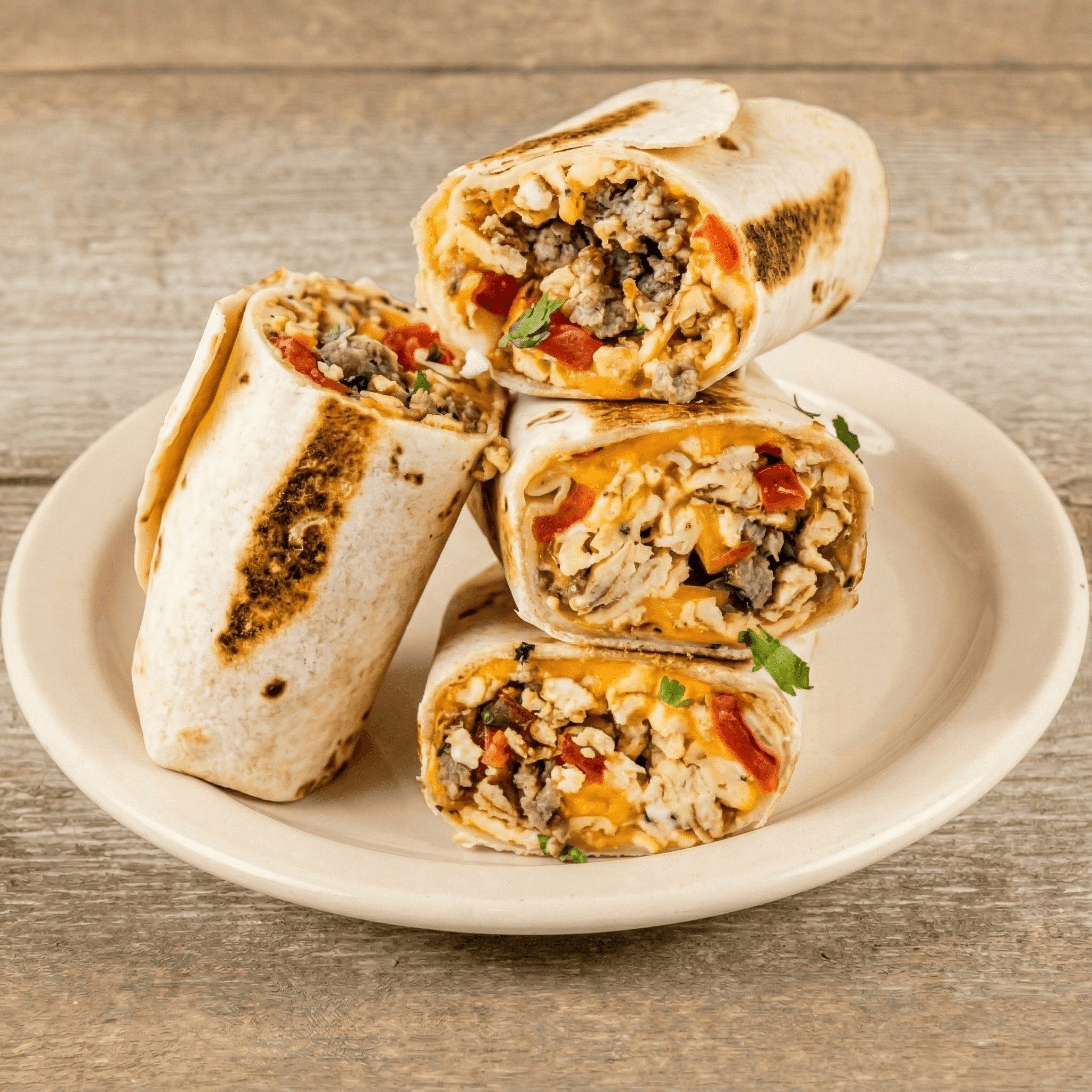 Loaded Meat Lover's Burrito.