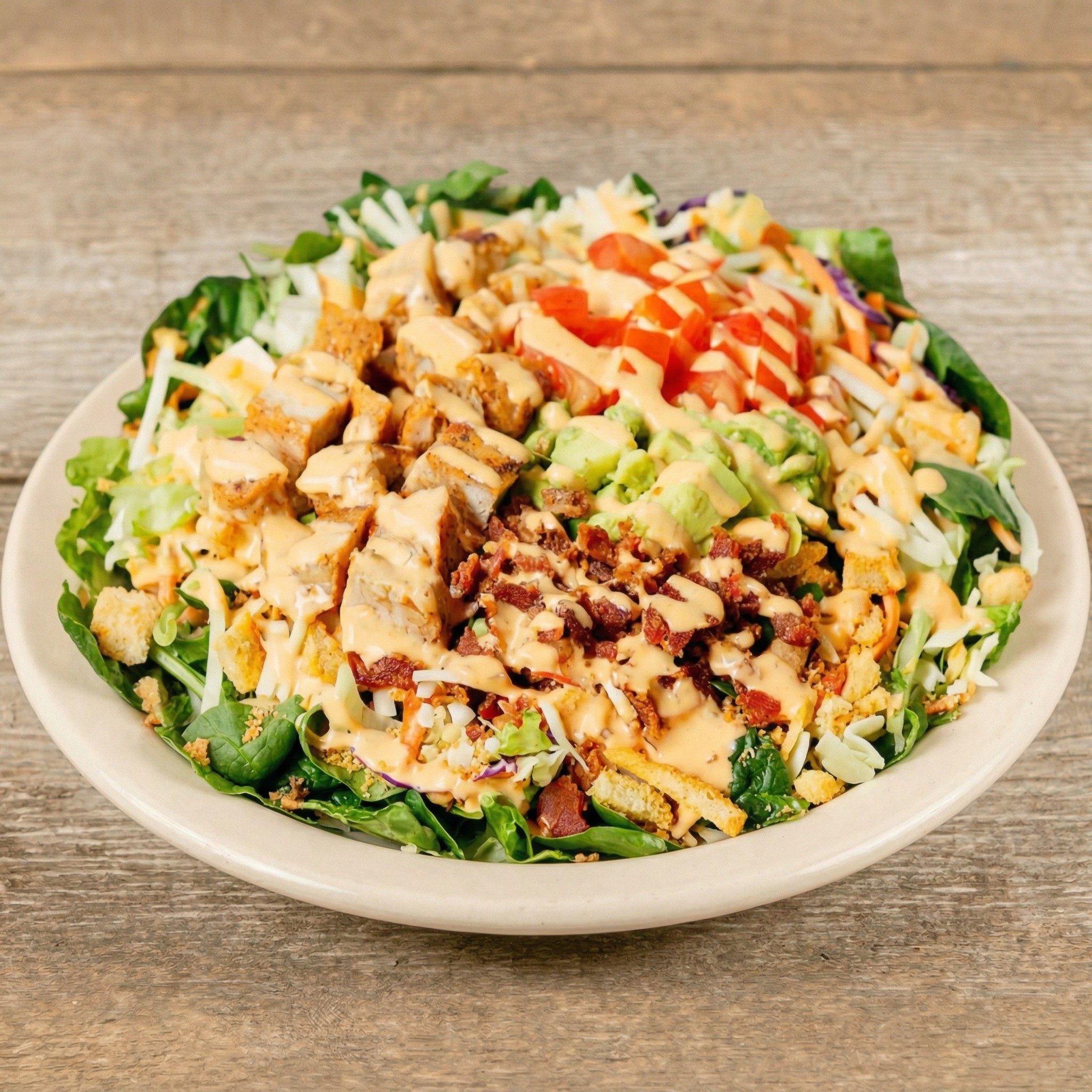 Chicken Over Rice Bowl.