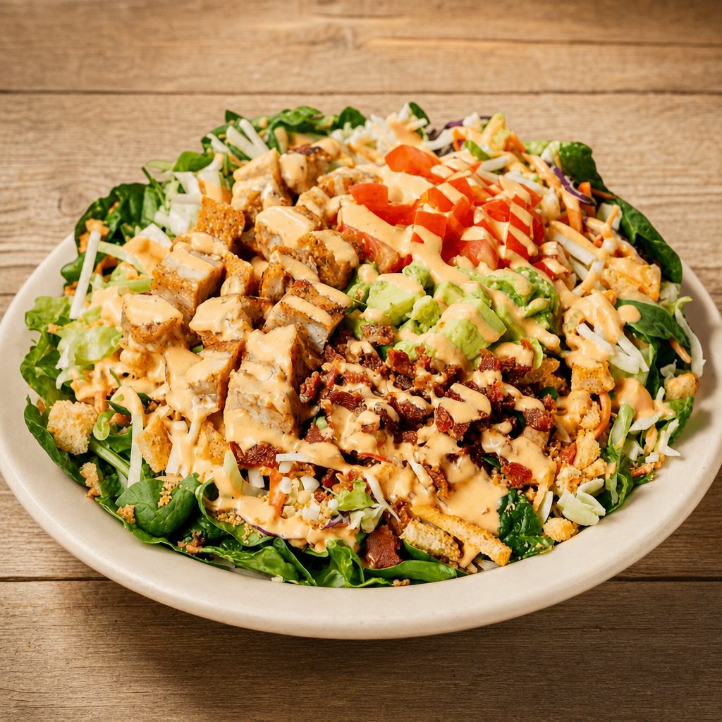 Chicken Over Rice Bowl.