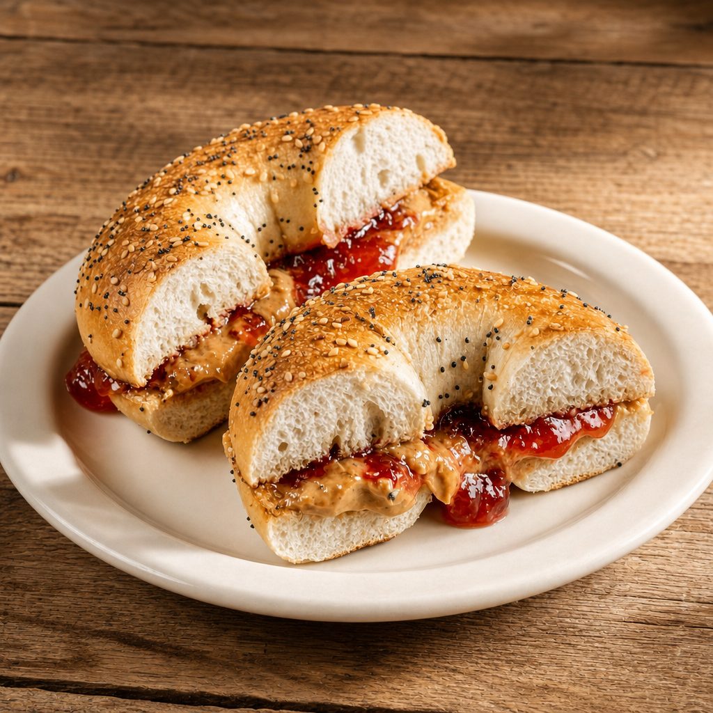 PB & J Classic Bagel.
