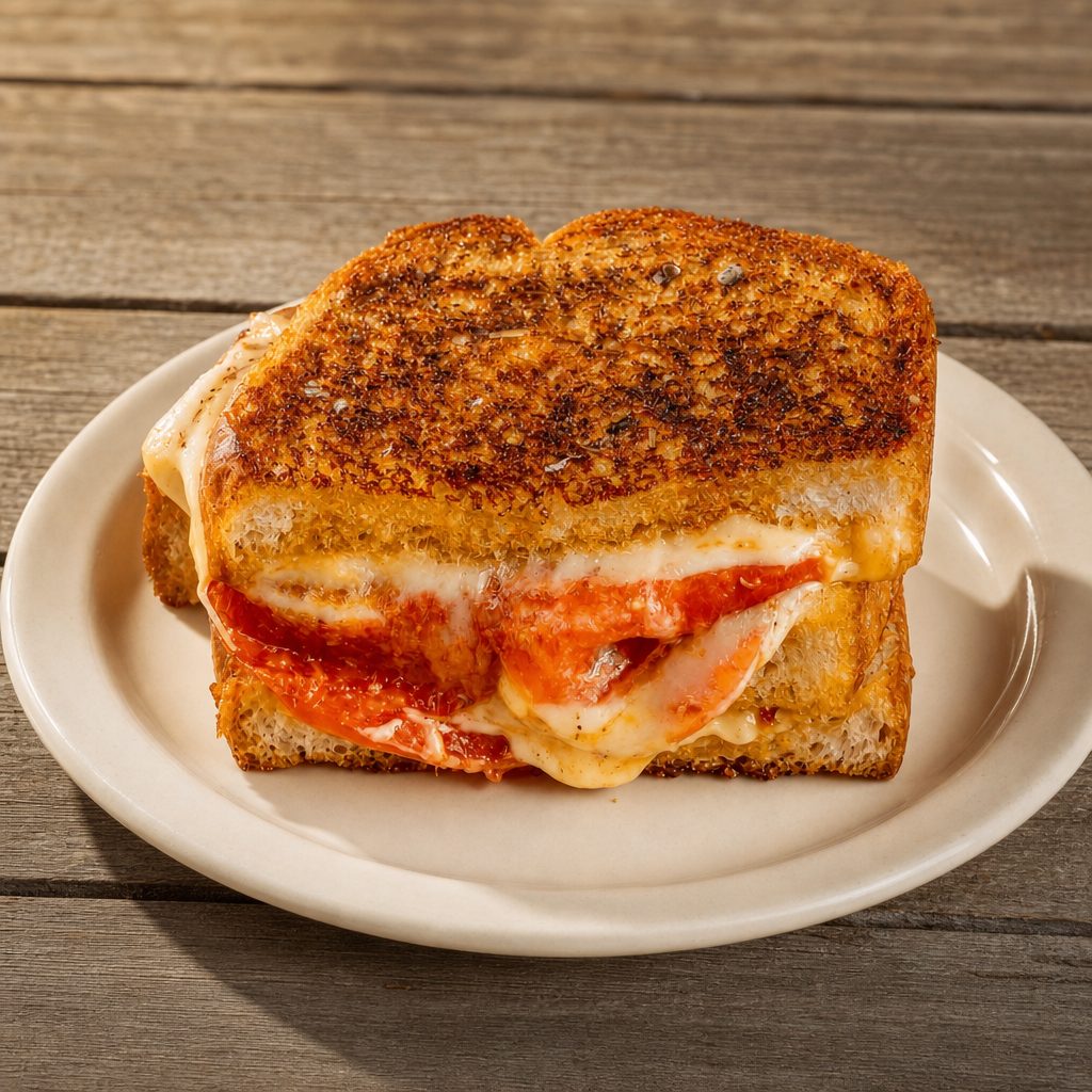 Grilled Cheese with Ham.