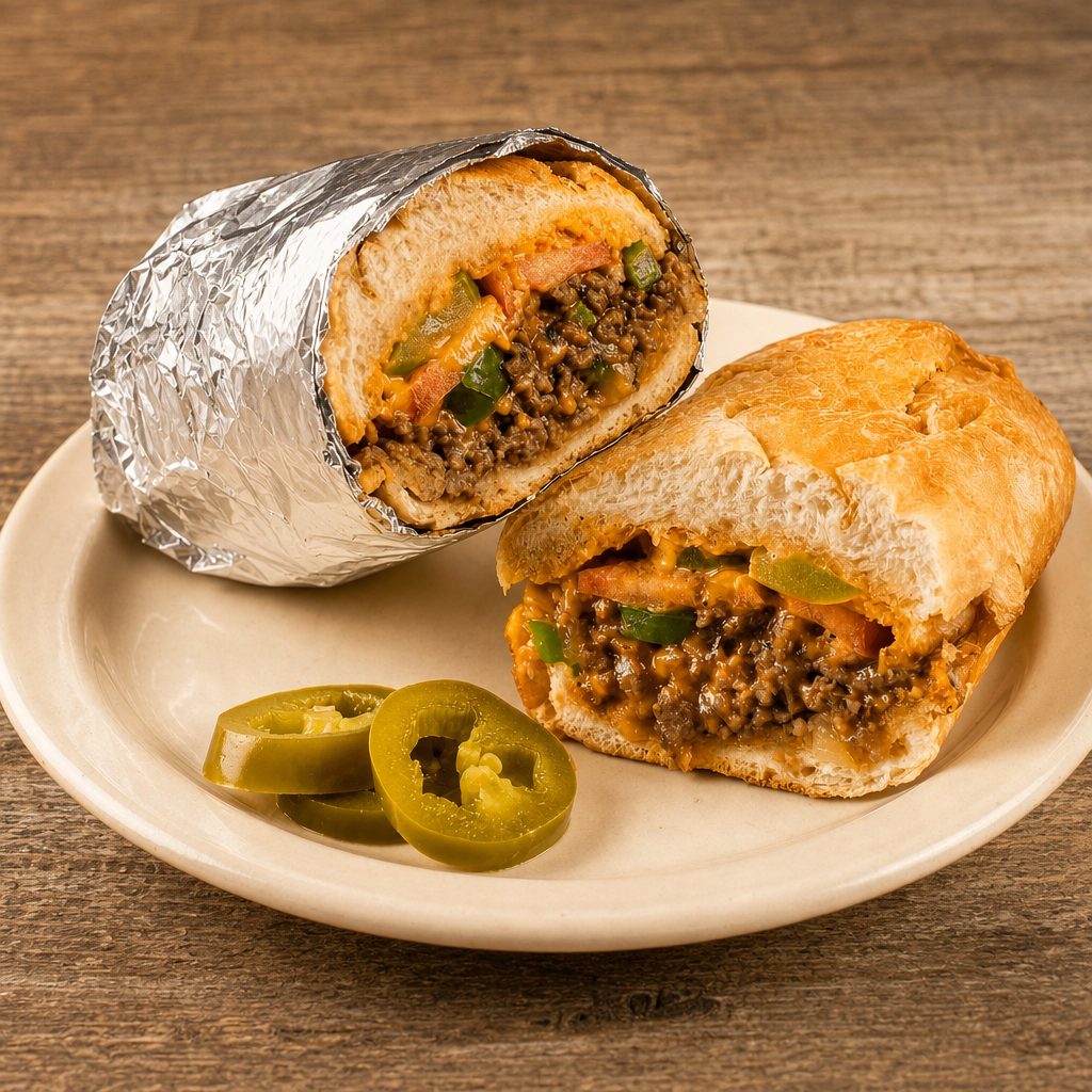 NYC Chopped Cheese Sandwich.