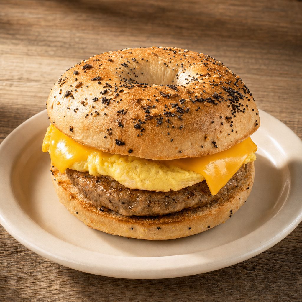 Egg & Sausage Deluxe.