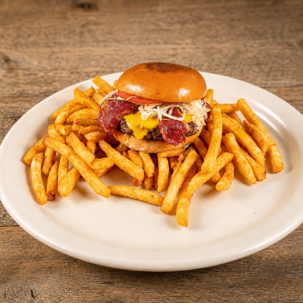 Cheese Burger Deluxe.