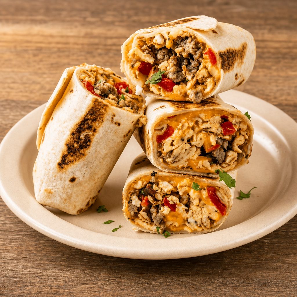 Loaded Meat Lover's Burrito.