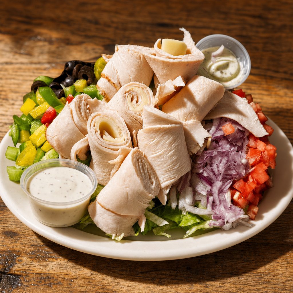 Turkey & Cheese Salad.