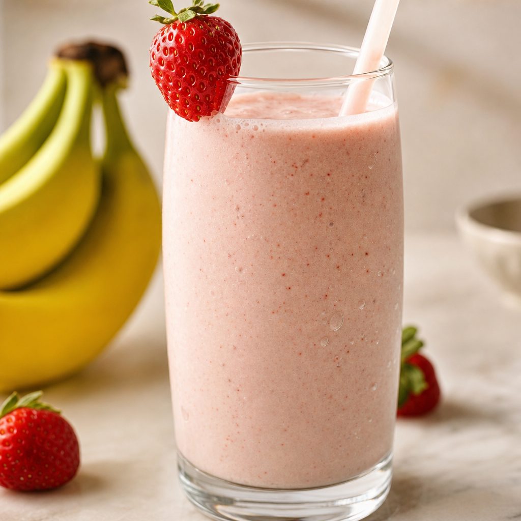 Straw-Nana Smoothie.