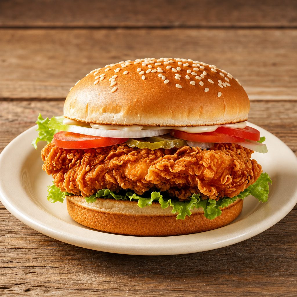 Spicy Chicken Burger.