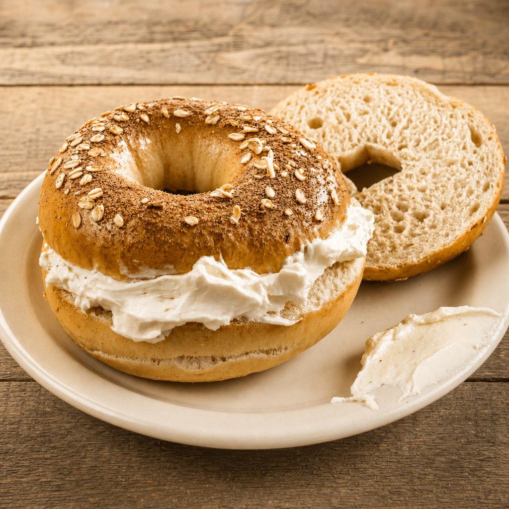 Classic Cream Cheese Bagel.