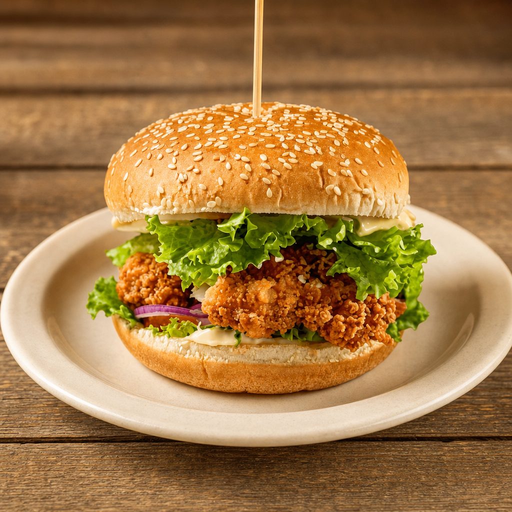 Regular Chicken Burger.
